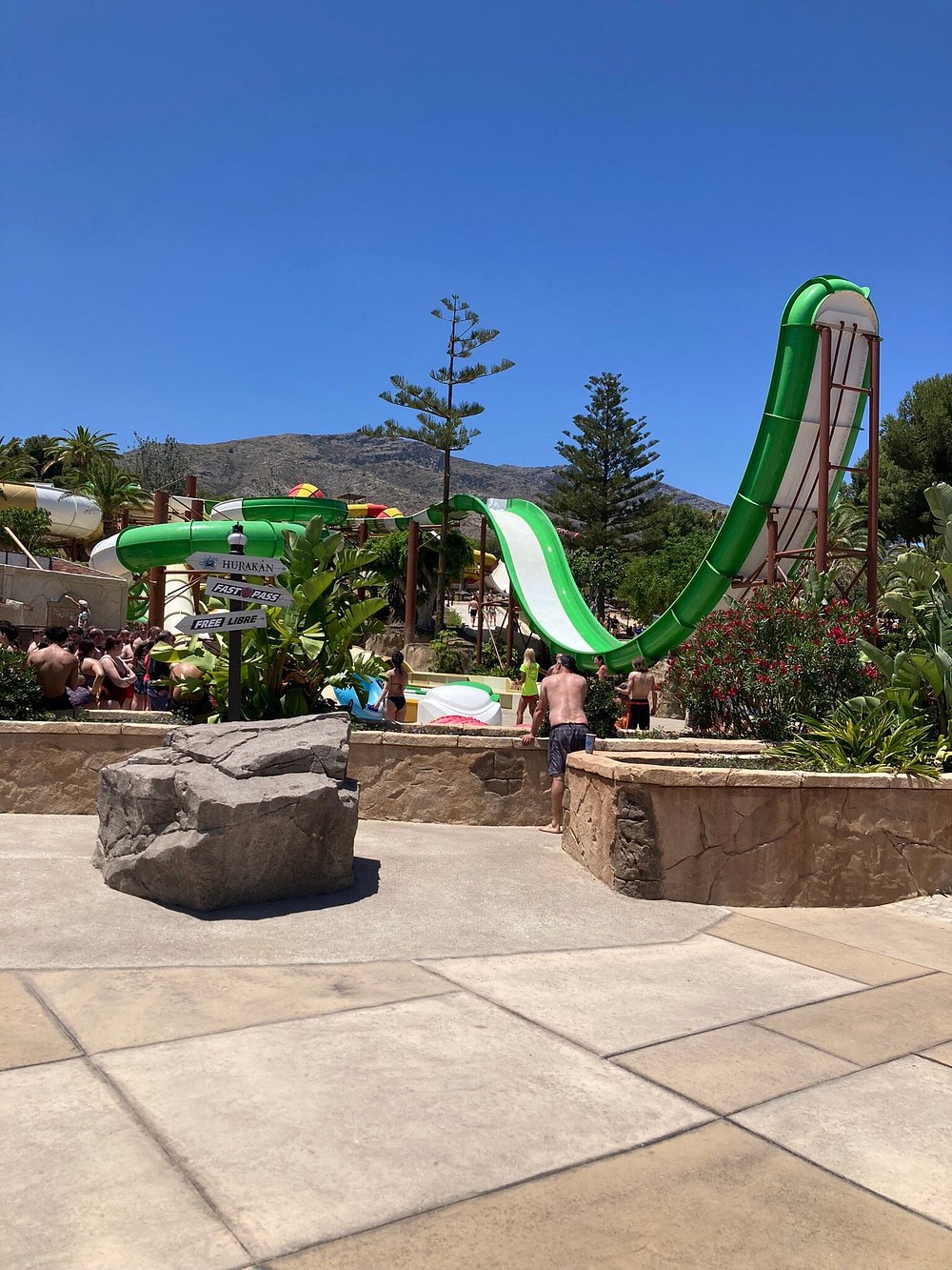 Hurricane Boomerang - water slide at Aqualand Torremolinos