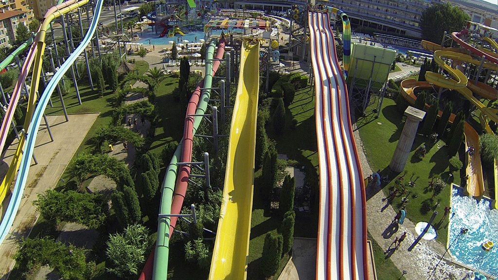 Twister - water slide at Action Aquapark Sunny Beach