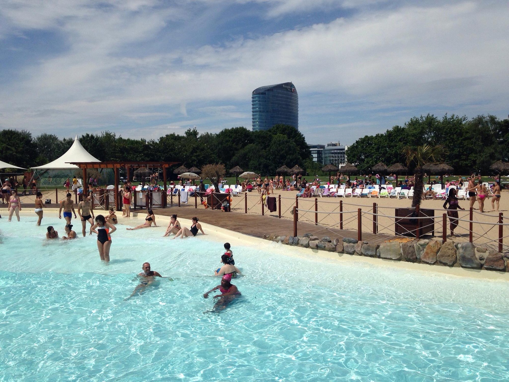 Artificial Beach - activity zone at Aquaboulevard