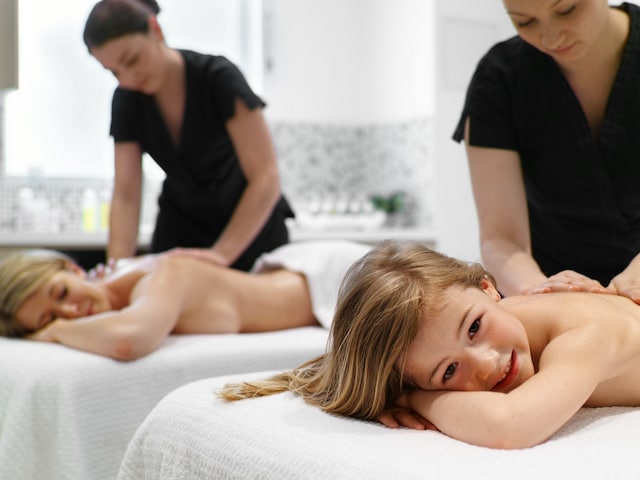 Deep Nature SPA - wellness area at Center Parcs Les hauts de bruyeres: Tandem Parent-child