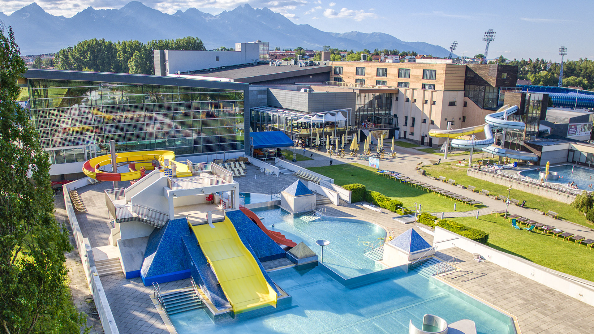 Mayan pyramide - swimming pool at AquaCity Poprad
