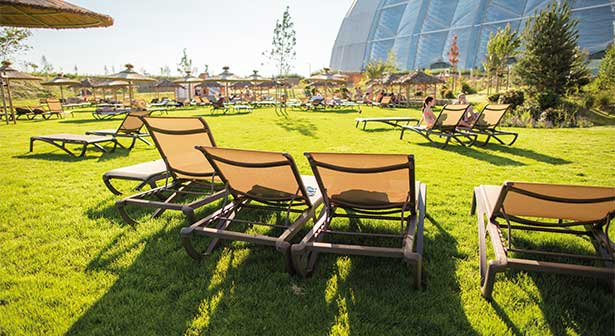 Sunbathing area AMAZONIA - activity zone at Tropical Islands