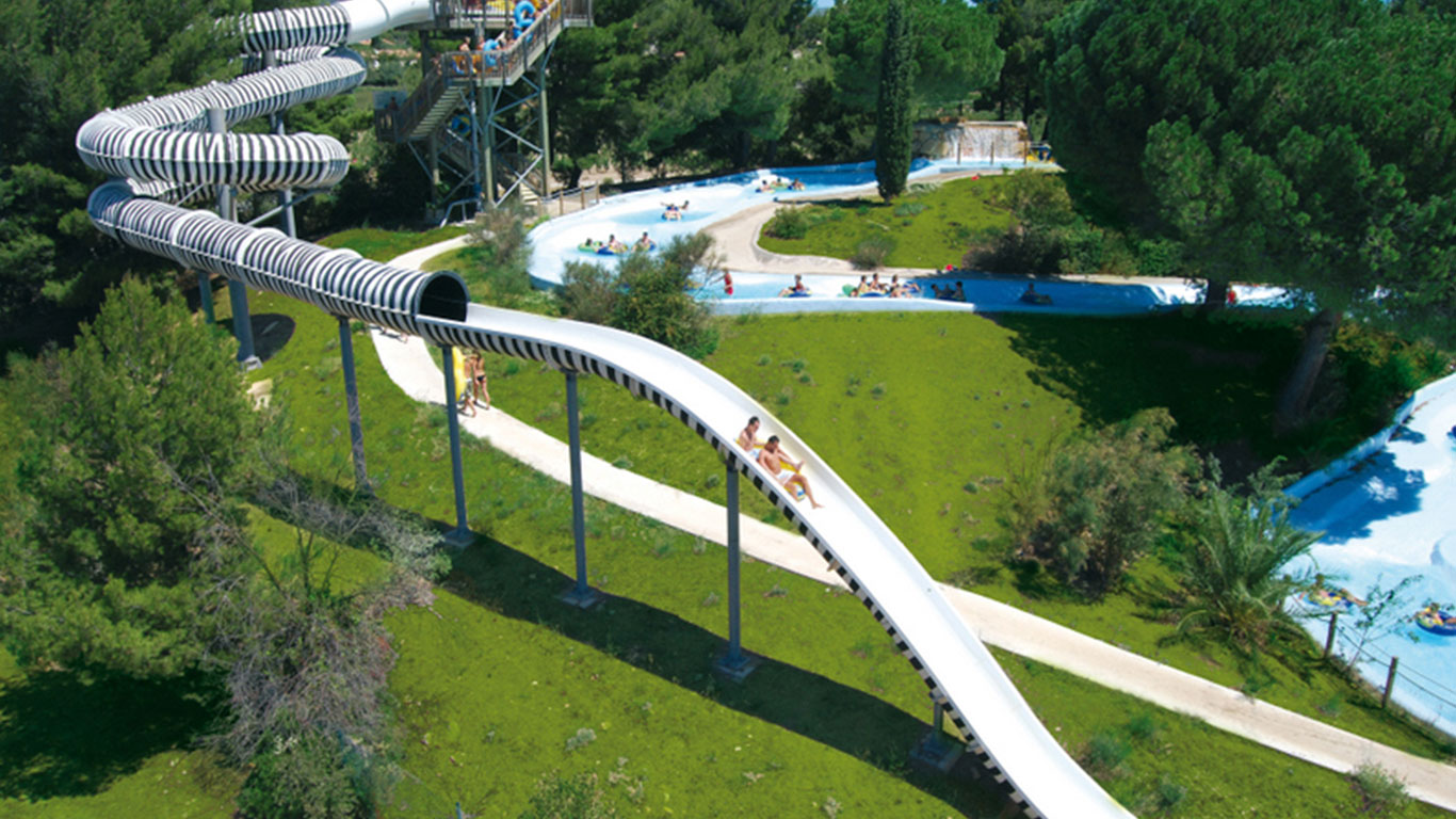Total Zebra - water slide at  Aqualand Saint-Cyr-sur-Mer