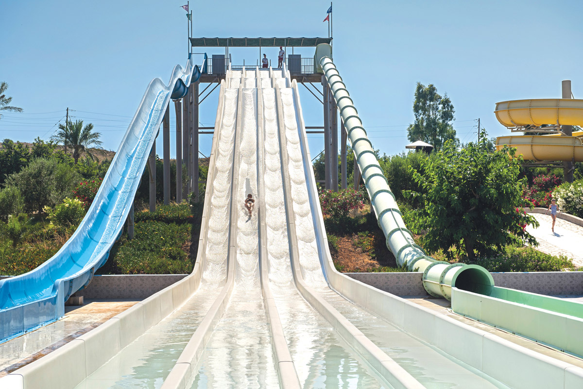 Multilane - water slide at Lido waterpark