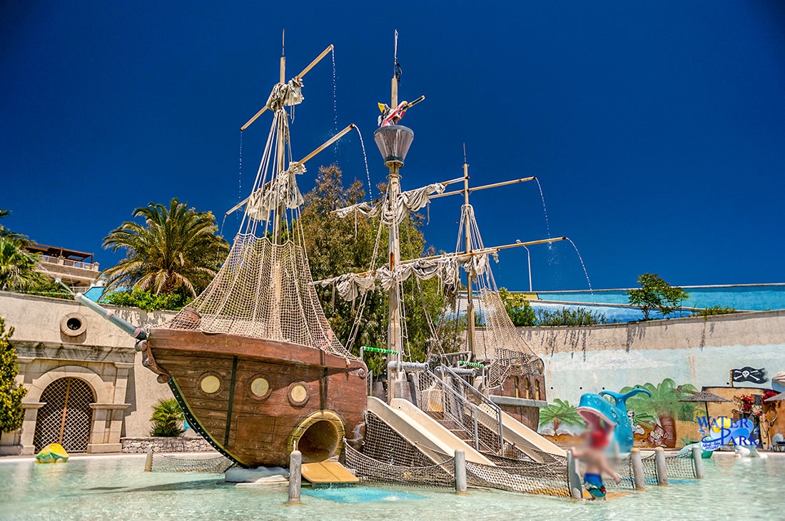 Pirate Ship - activity zone at Waterpark Faliraki Rhodes