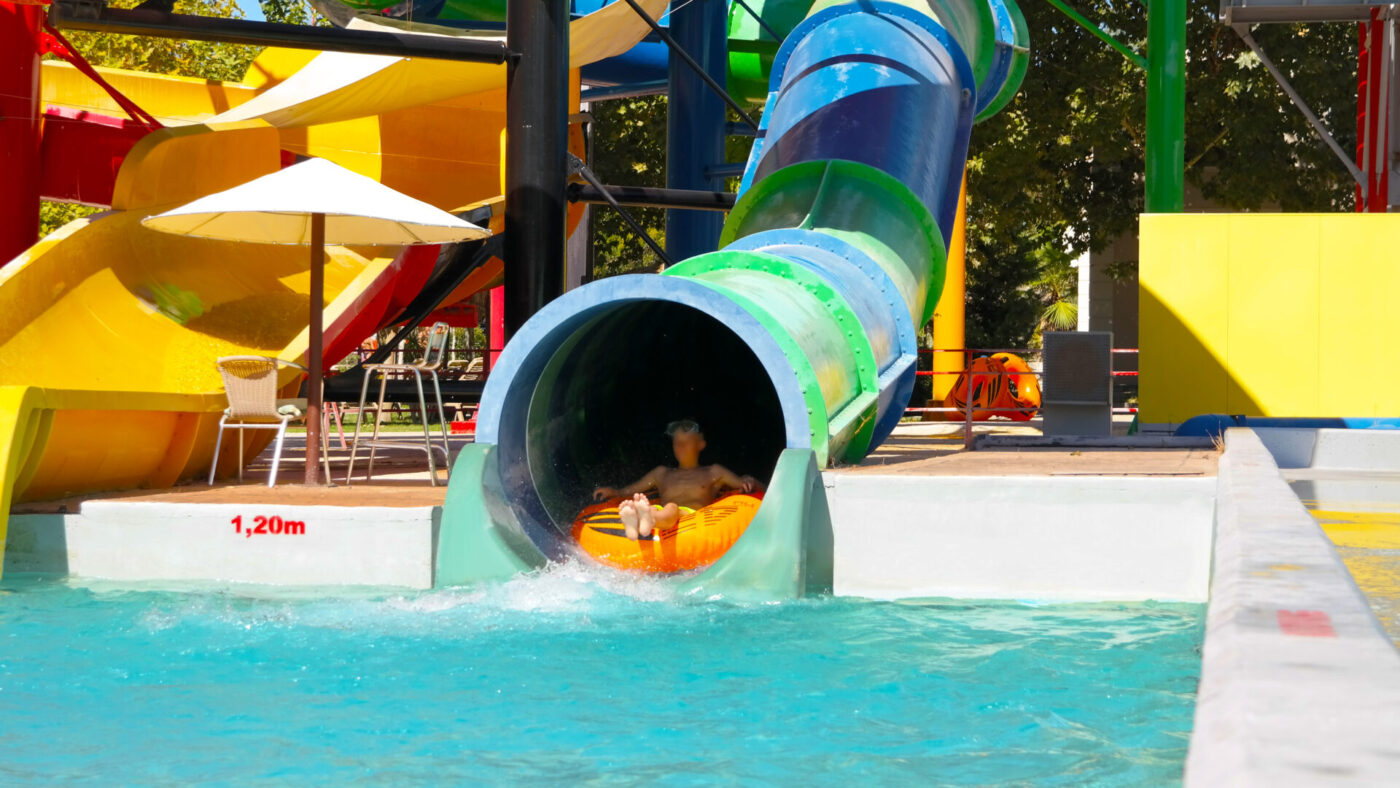 Deep Blue Kayak - water slide at Aqualand Corfu Water Park