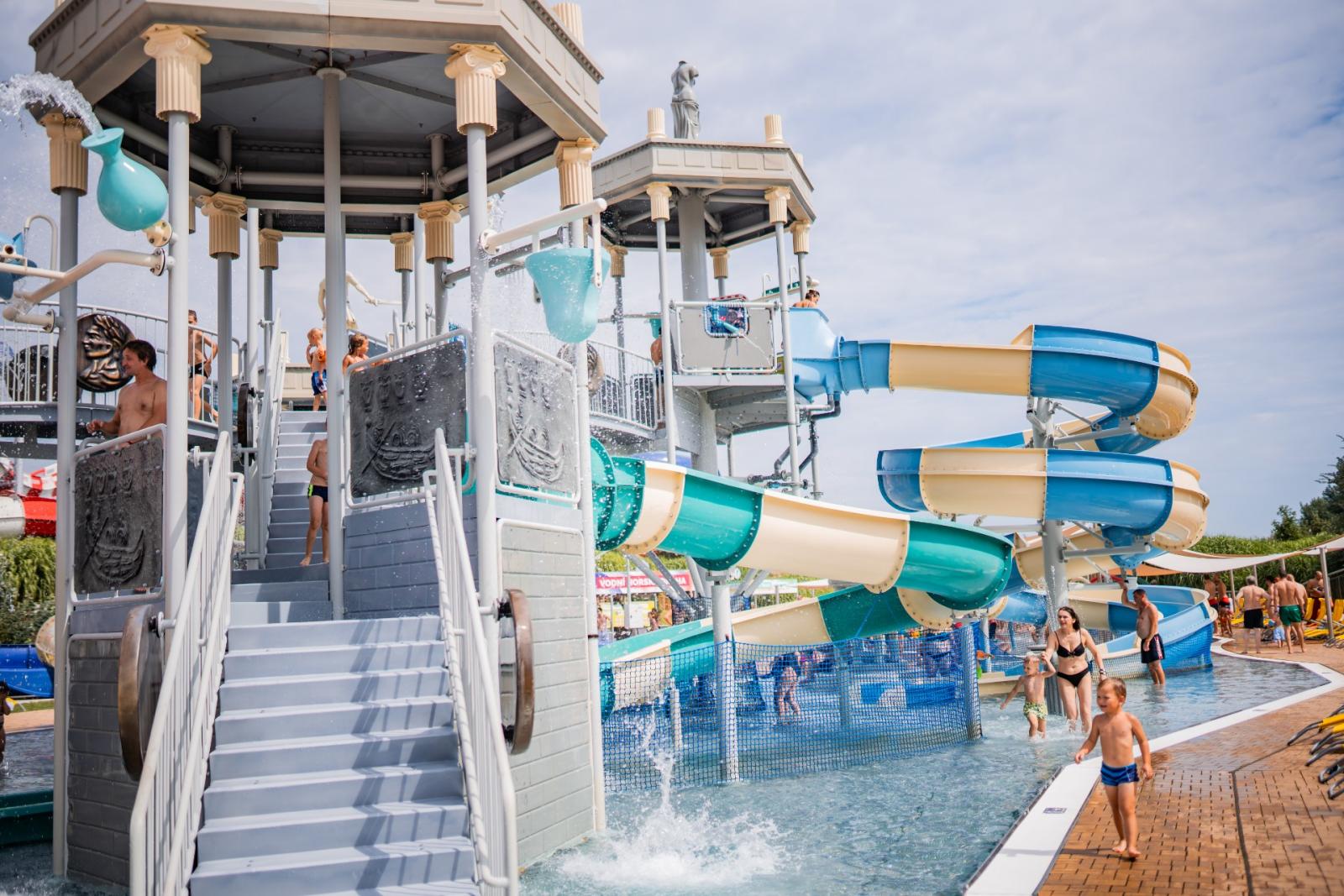 Children"s Water Castle - activity zone at Aqualand Moravia