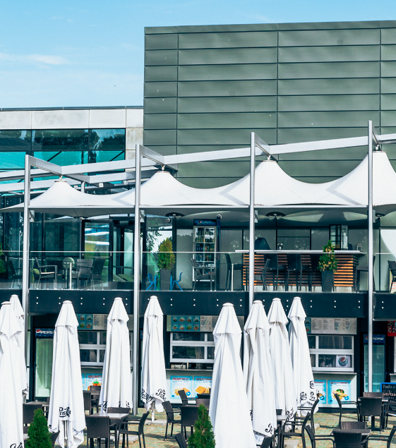 Summer stalls - restaurant (bistro) at AquaCity Poprad