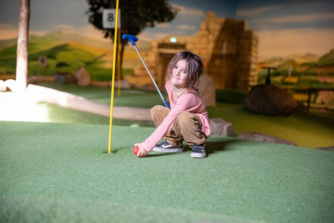 Minigolf - service area at Aquadome Søndervig