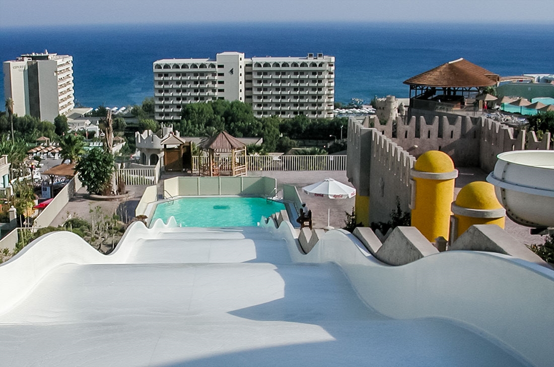 Multi Slide - water slide at Waterpark Faliraki Rhodes