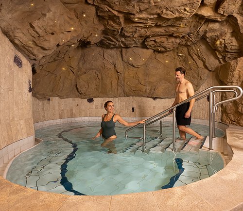 Brine Grotto - swimming pool at Therme Erding