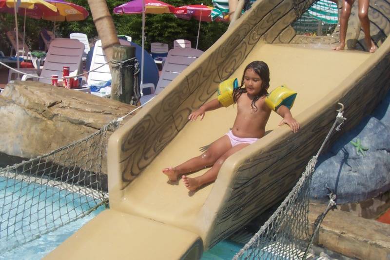 Submerged Boat - water slide at Aqua Fantasy Aquapark