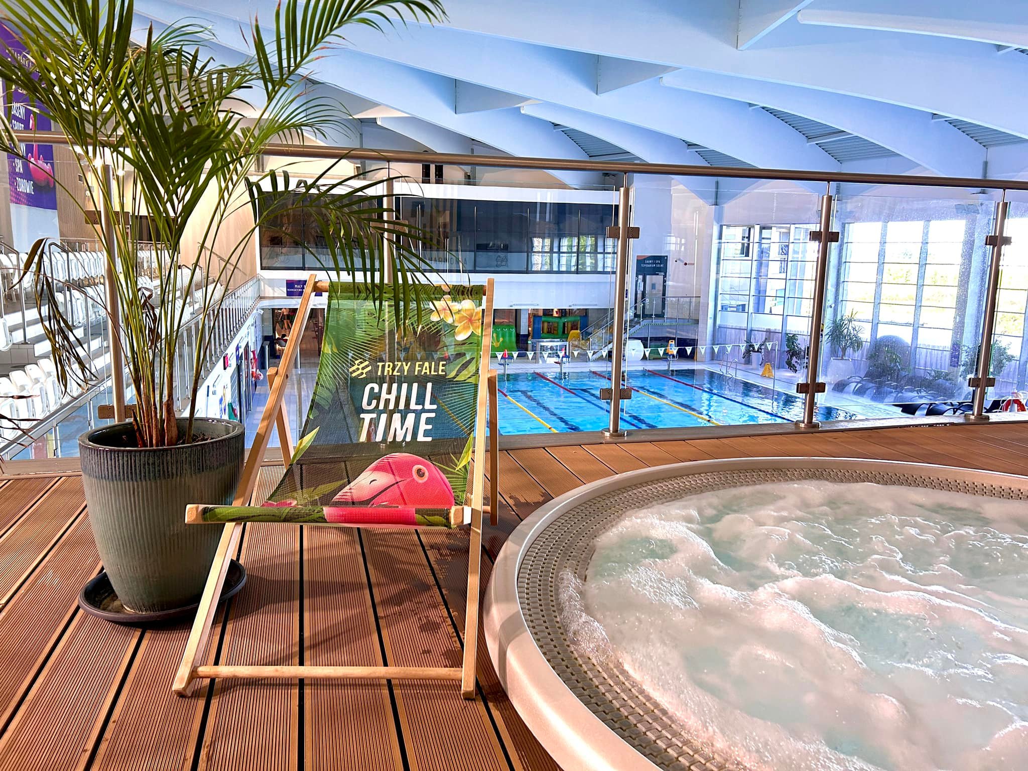 Whirlpools - swimming pool at Aquapark Trzy Fale