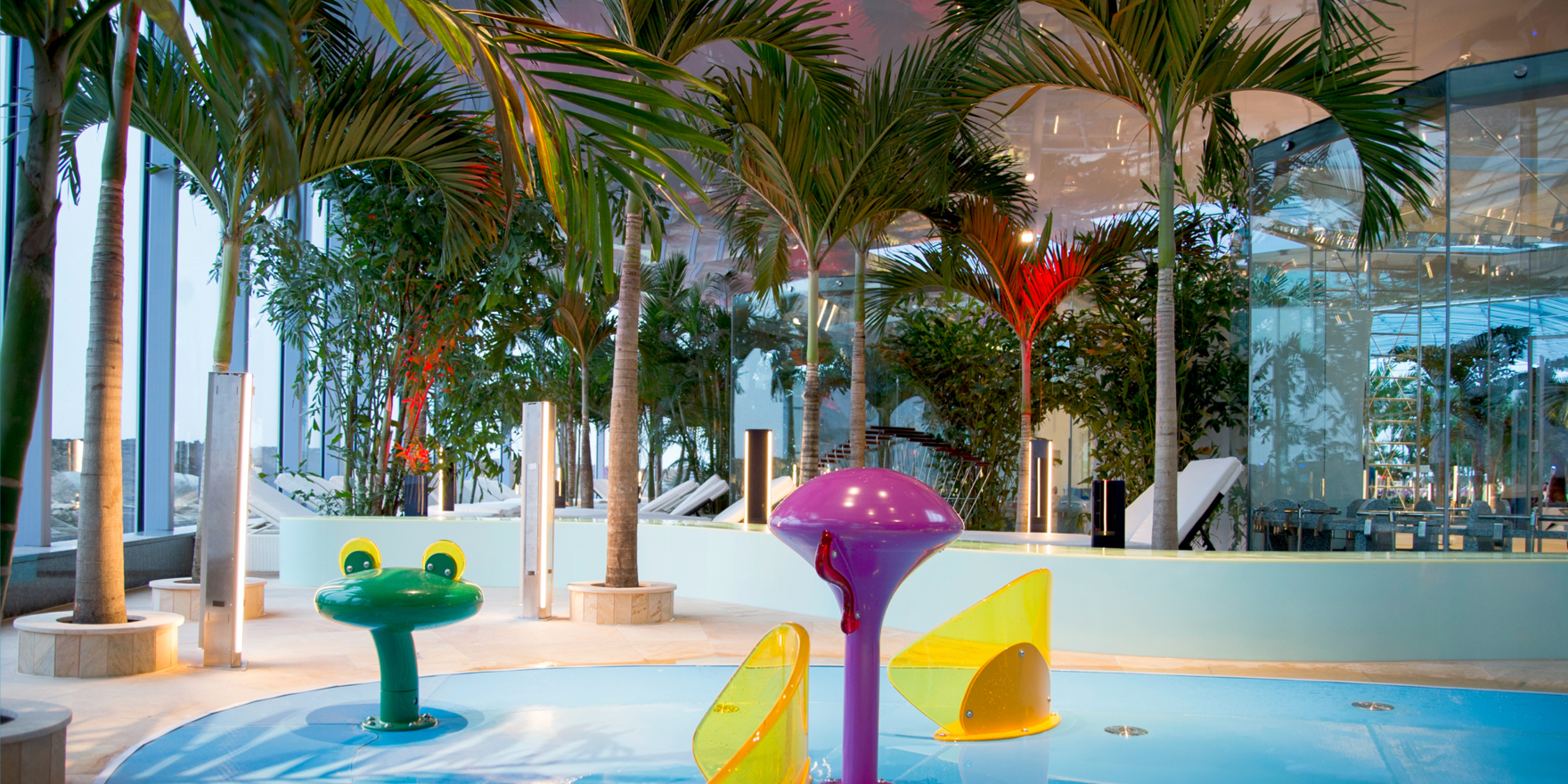 Water playground - activity zone at Therme Bucharest