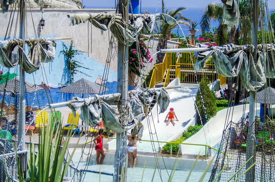 Childrens Slides - water slide at Waterpark Faliraki Rhodes